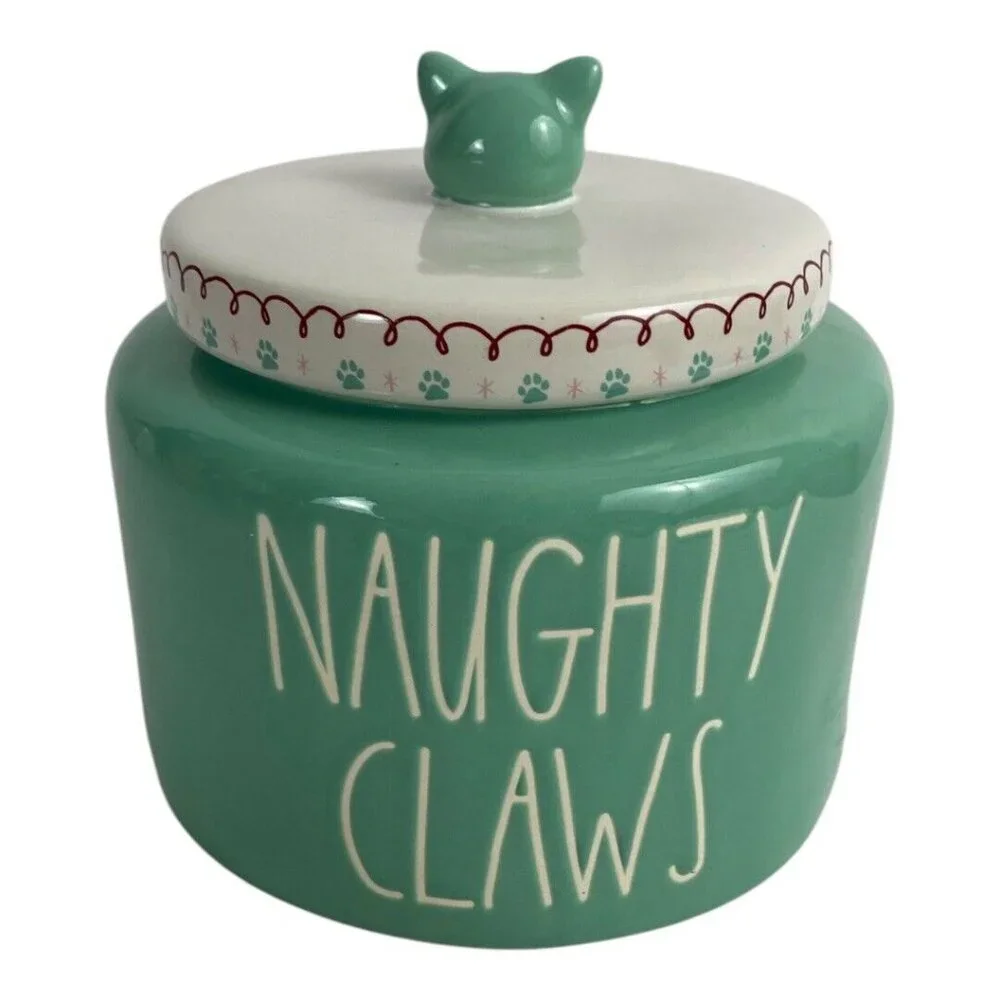 Rae Dunn Cat Treats Food Canister 